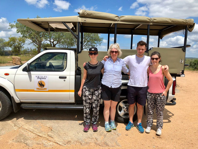 Family on safari in South Africa Family on safari in South Africa